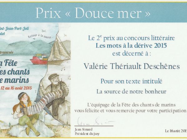 Prix littéraire Douce mer