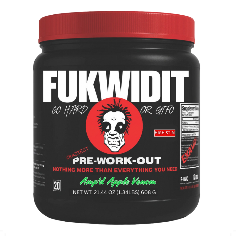 Fukwidit  Pre Workout Amp'd Apple Venom