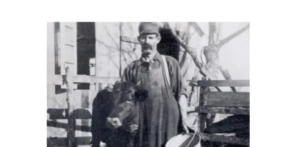Joe with calf