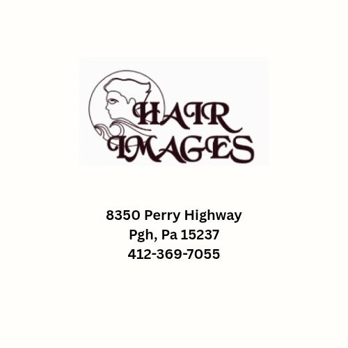 Hair Images salon logo with address and phone number.