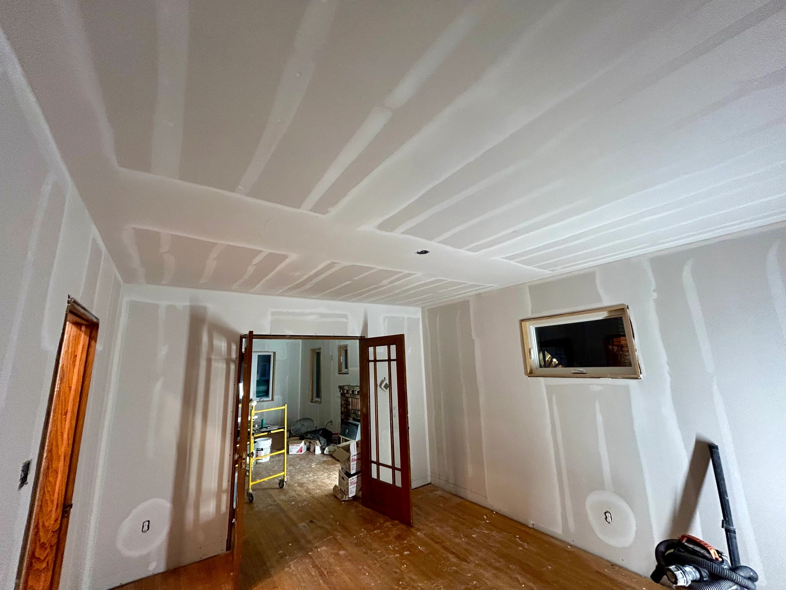First coat in dining room.