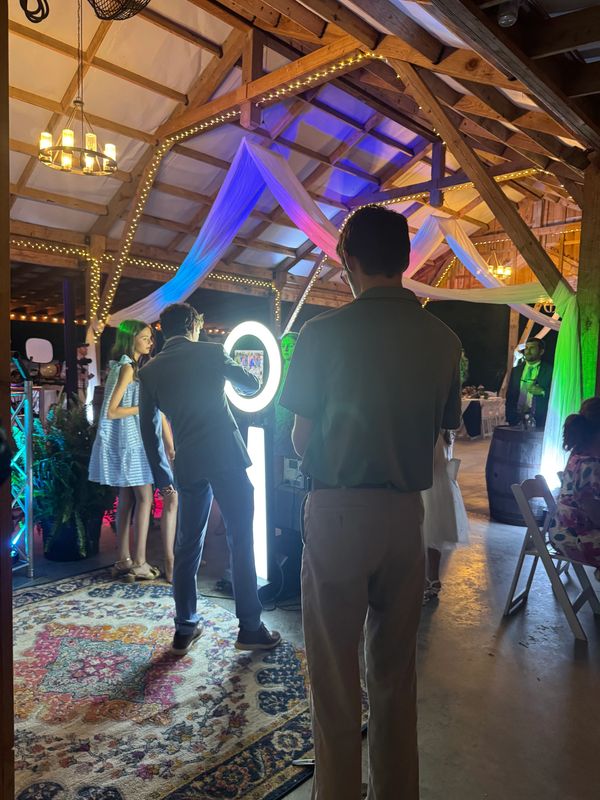 iPad Photo Booth, at a wedding venue people really really enjoyed it