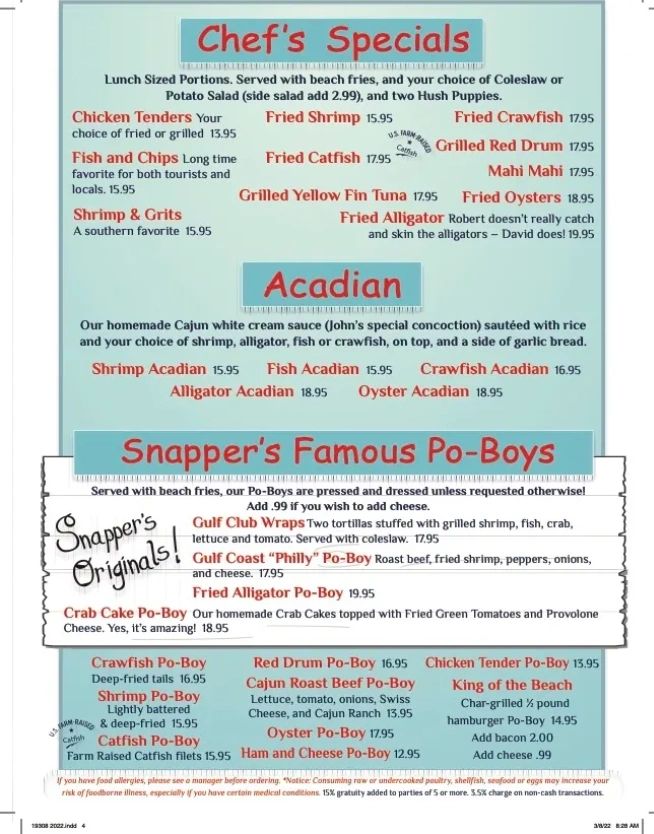 Snappers Seafood Biloxi