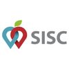 A colorful abstract heart-shaped logo with the text SISC.
