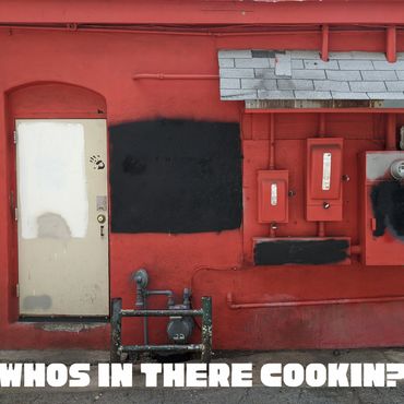 whos in there cooking single cover from the album So Bonus image is a red wall & electricity meter
