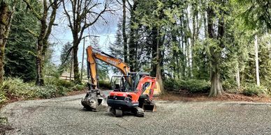 Excavators trees, Excavation services trucking services Shelton Washington 