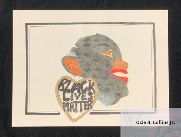 Black Lives Matter Painting by Ozie B. Collins Jr.
