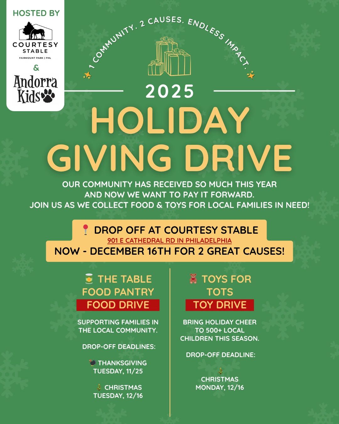 Community Giving Drive