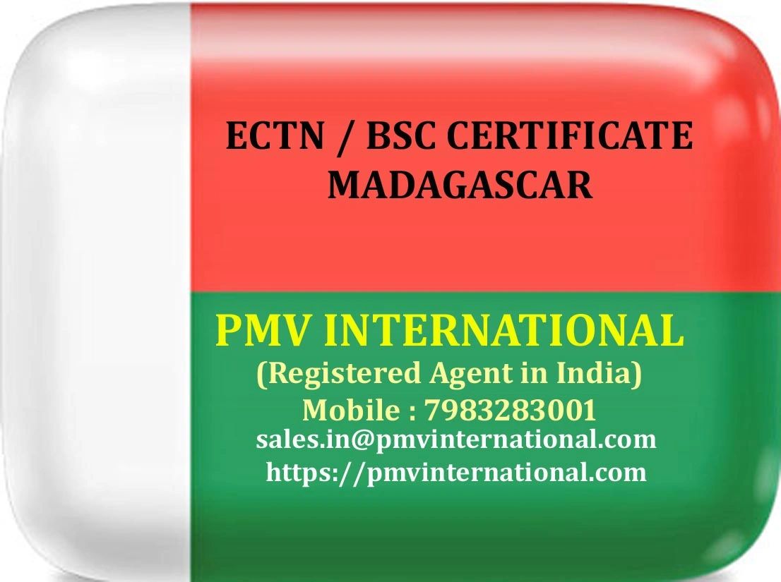 ECTN Certificate Madagascar PMV INTERNATIONAL