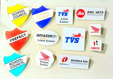 Acrylic Name Badges, Pocket Name Plate, Student Name plate 
doctor pocket name tag Delhi-NCR 
 