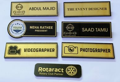 High quality Metallic Golden Badges online Delhi india badge bille wala Delhi 