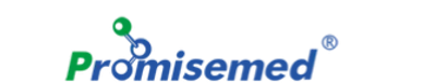 Logo with the word 'Promisemed' in blue and green letters.