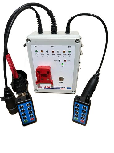Portable trailer light tester with EBS.