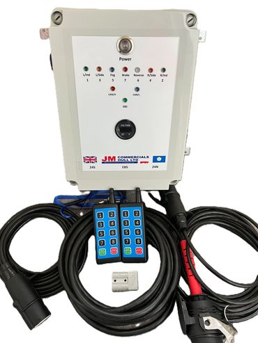 Van mounted light and EBS tester.