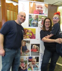 Sarah, Steve, and Sadie Bottari at the Foundation's First Fundraiser.