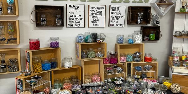 Make something for yourself or someone else at our custom bead bar. Key chains, pens, make up brush 