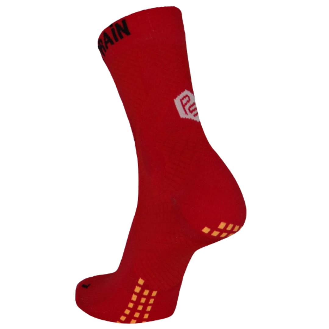 Prevent Sprain Crew Socks Red