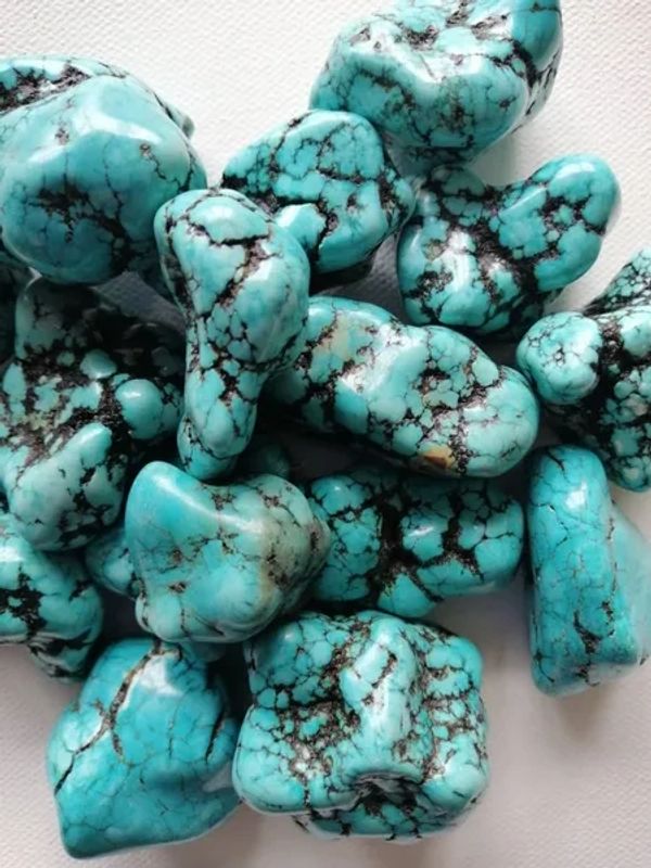 Blue-Turquoise Howlite - Large Clusters-Tumble Stones
