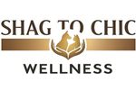 Shag to Chic Wellness logo with elegant brown and gold design.