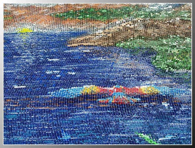 Metal mesh original painting 3