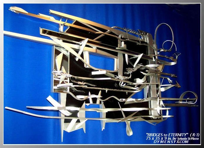 Rolling Ball Sculpture aluminum 'Bridges