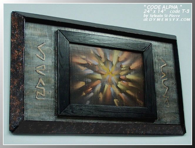 Spaced layers original metal painting