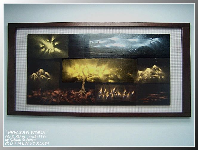 Original painting metal pigments