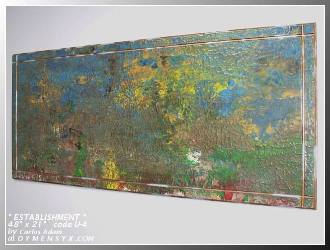 Original abstract painting 48x21