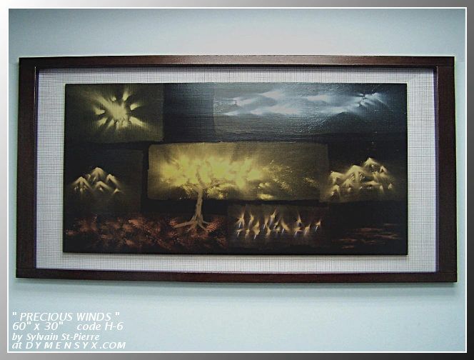 Original painting metal pigments
