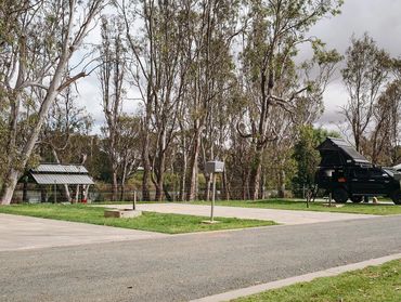 Powered Site Bridgewater Caravan Park near Bendigo