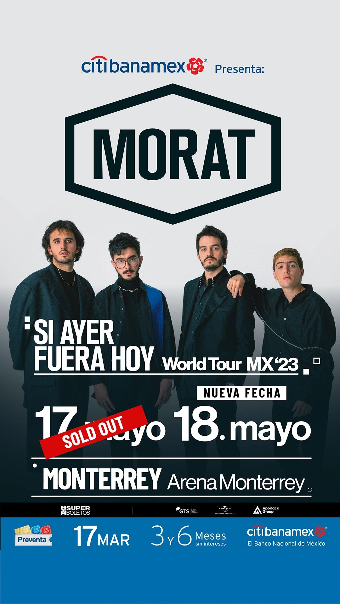 Morat en Monterrey precios de los boletos en SuperBoletos