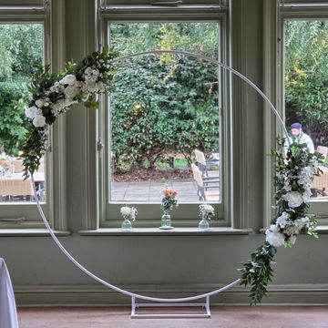 Circle Wedding Arch available to hire - Bracknell - Ascot - Reading - Windsor - Newbury - Berkshire