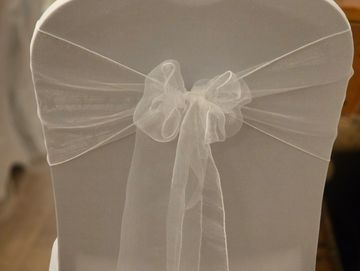 Chair cover hire - Chair sash hire - Venue dressing - Venue styling - Wedding decoration - Berkshire