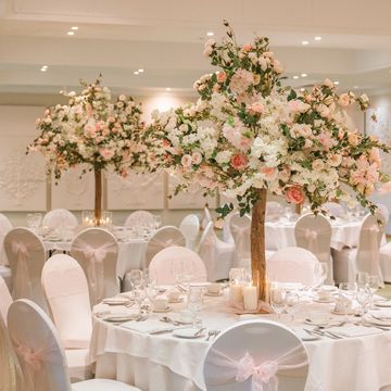 Wedding table decorations - Centrepieces - Blossom tree hire - Berkshire - Hampshire - Surrey
