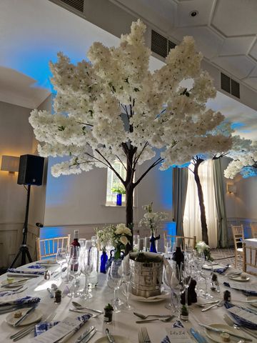 Wedding table decorations - Centerpieces - Blossom tree hire - Berkshire - Hampshire - Surrey