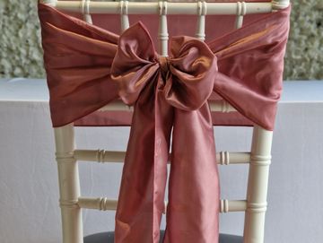 Dusty Pink Chair Sash - Chair Cover Hire- Bracknell- Berkshire-Newbury-West Berkshire- Hampshire