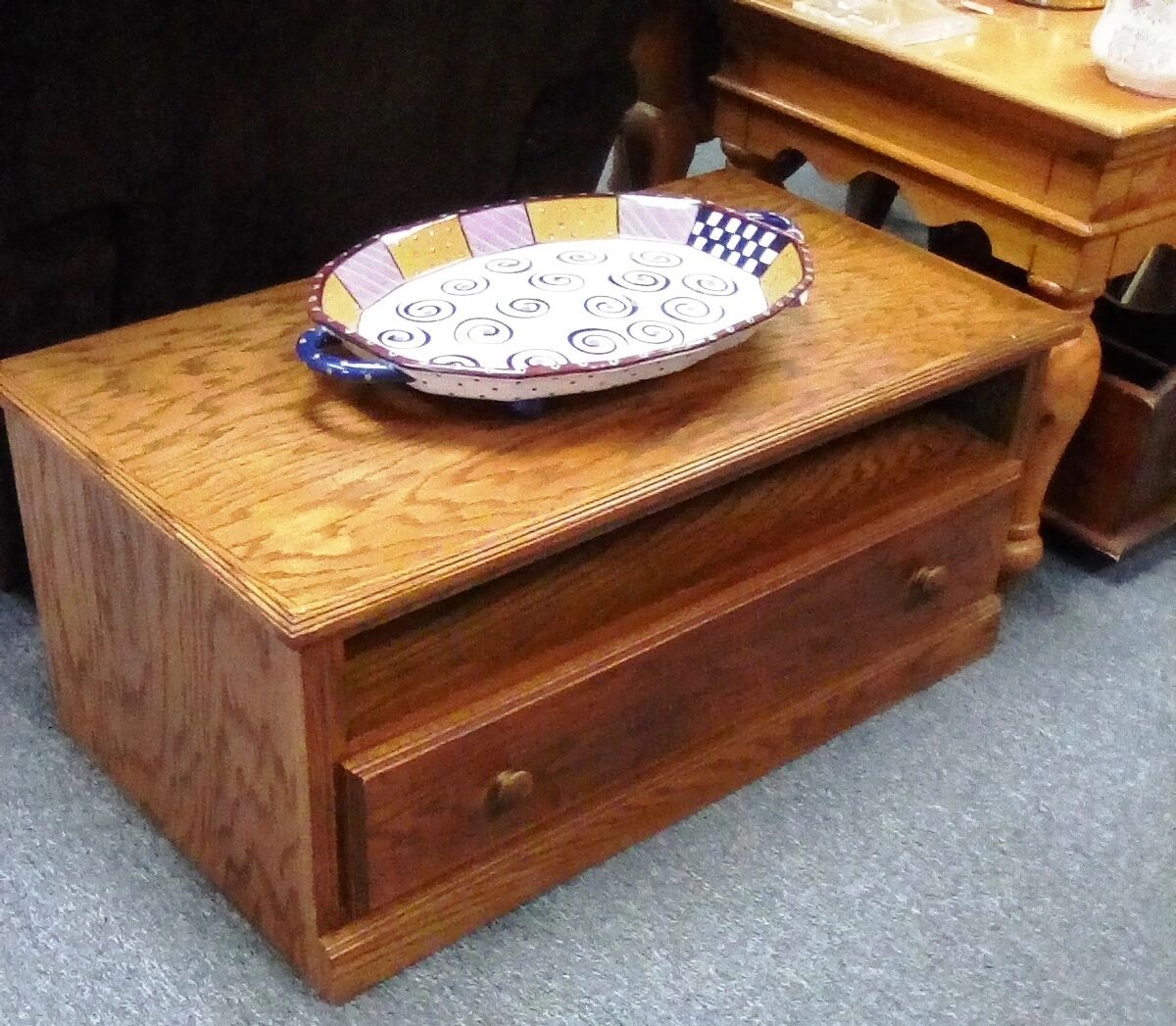 Image showcasing Coffee table with drawer