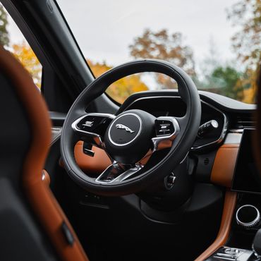 Jaguar F-Pace Detail photo of the steering wheel