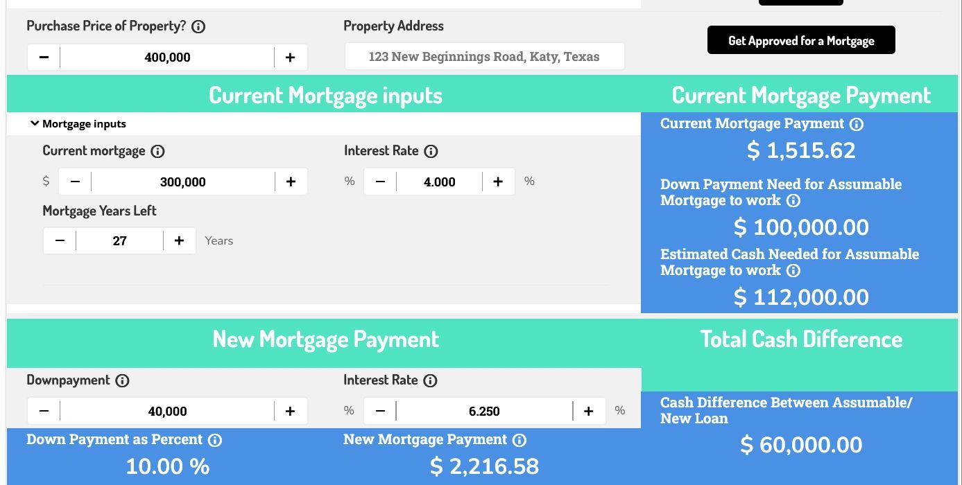 VA Loan Assumption and Assumable Mortgage Calculator