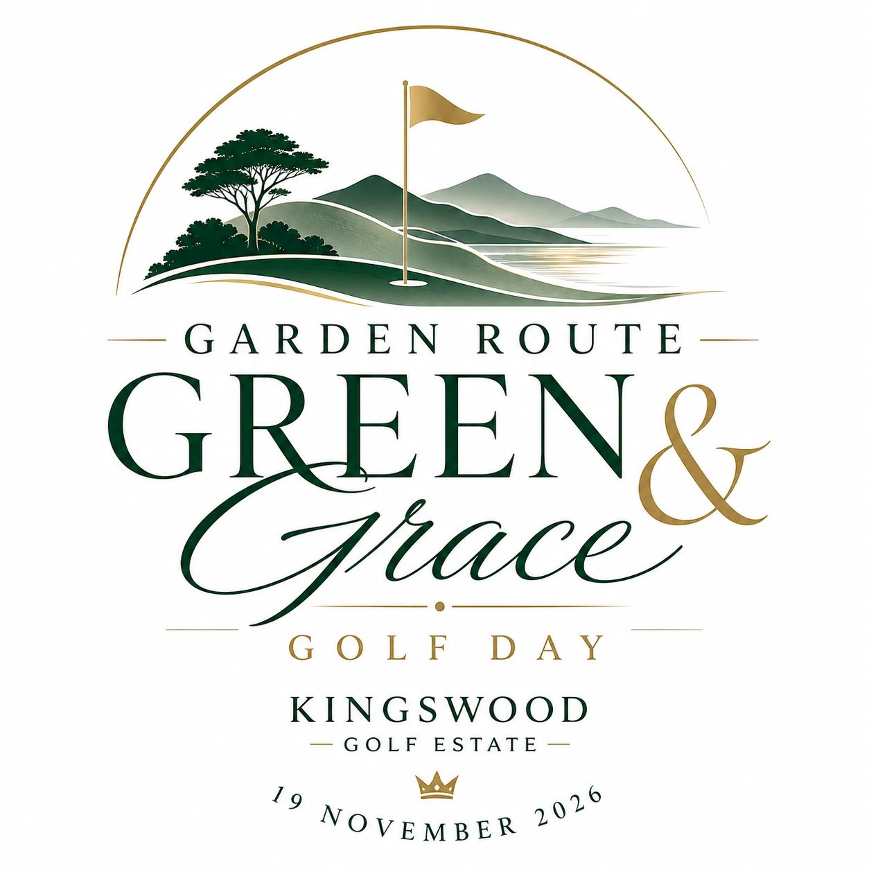 Logo for Garden Route Green &amp; Grace Golf Day at Kingswood Golf Estate.