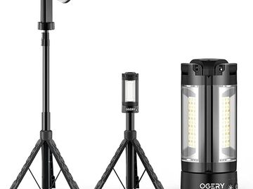 Two adjustable LED lights on tripods.