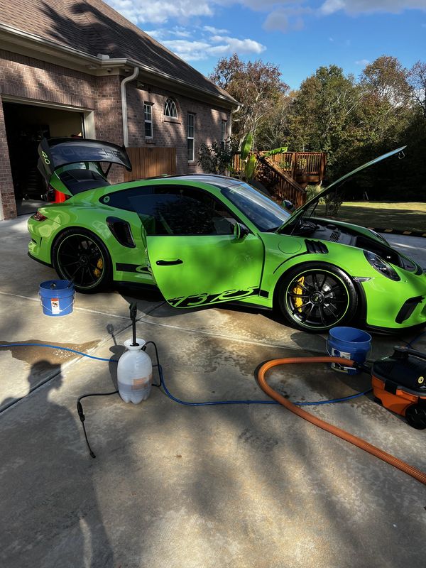 porsche getting auto detailing in Powder Hiram Ga