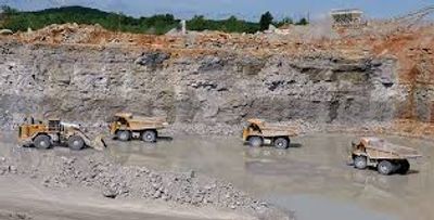 Trucks used in MSHA new miner training
