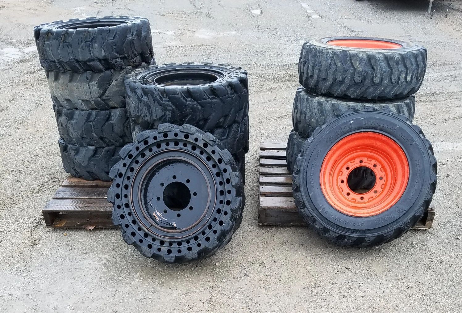 Set Of 37 Bobcat Tires On Rims Federal Military Parts