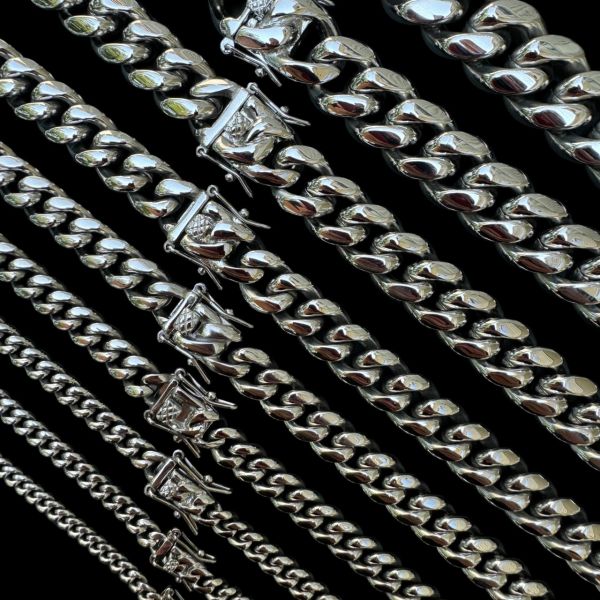 Cuban Link White Gold