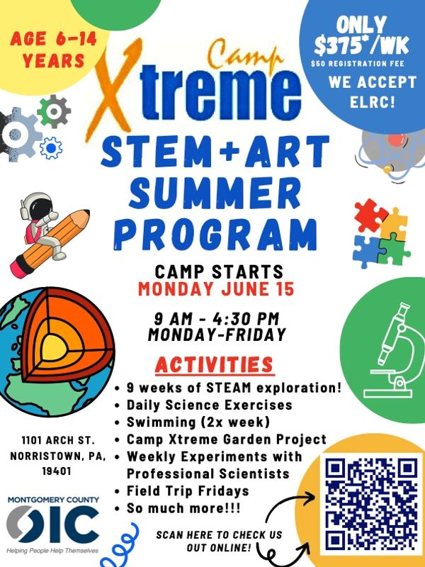 Xtreme Camp offers STEM+ART summer program for kids aged 6-14 with science, swimming, and experiments.
