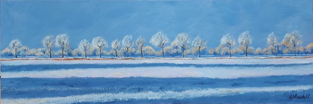Chilly Morning
By Raune-lea Marshall
12" x 36"
Acrylic on canvas
$400.