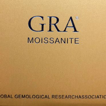 Logo of GRA Moissanite and its full form.