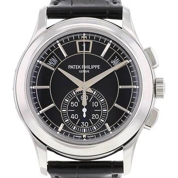 Annual Calendar Chronograph watch in platinium christmas2022