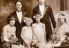 1923 Wedding, Andrew Fulchino "Poppy" (top right) & Raphaella (Forgione) Fulchini & Aunt Mimi (Carmella Forgione)